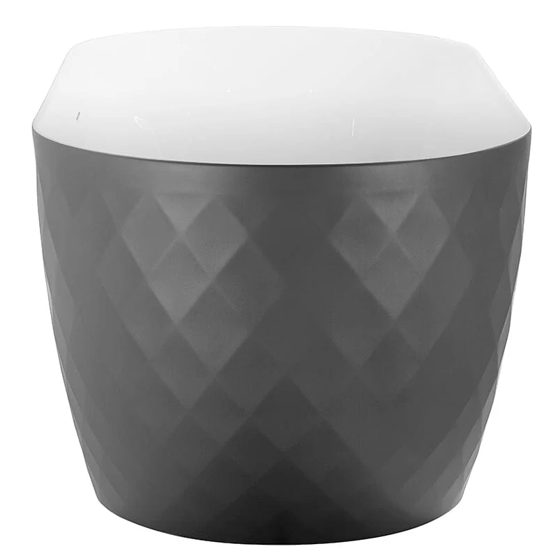 Mokleba 59" Unique Design Oval Acrylic Bathtub Freestanding Soaking Tub - Image 20
