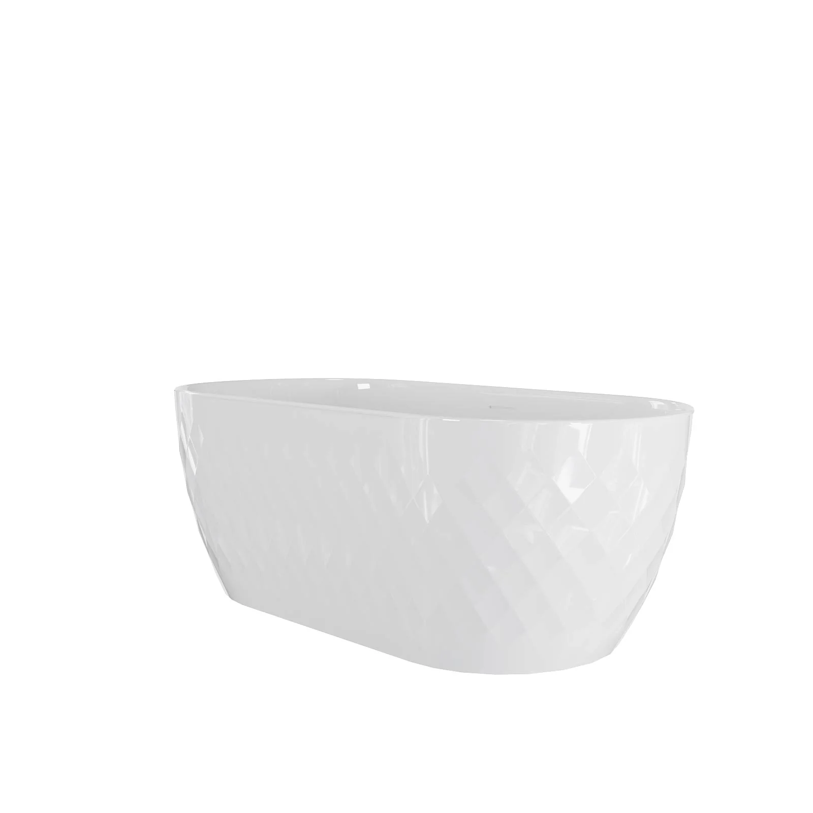 Mokleba 59" Unique Design Oval Acrylic Bathtub Freestanding Soaking Tub - Image 37