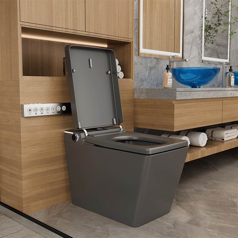 Giving Tree One-Piece Floor-Mounted Square Smart Toilet with Remote Control and Automatic Cover - Image 33