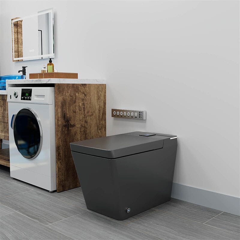 Giving Tree One-Piece Floor-Mounted Square Smart Toilet with Remote Control and Automatic Cover - Image 34