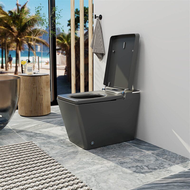 Giving Tree One-Piece Floor-Mounted Square Smart Toilet with Remote Control and Automatic Cover - Image 36