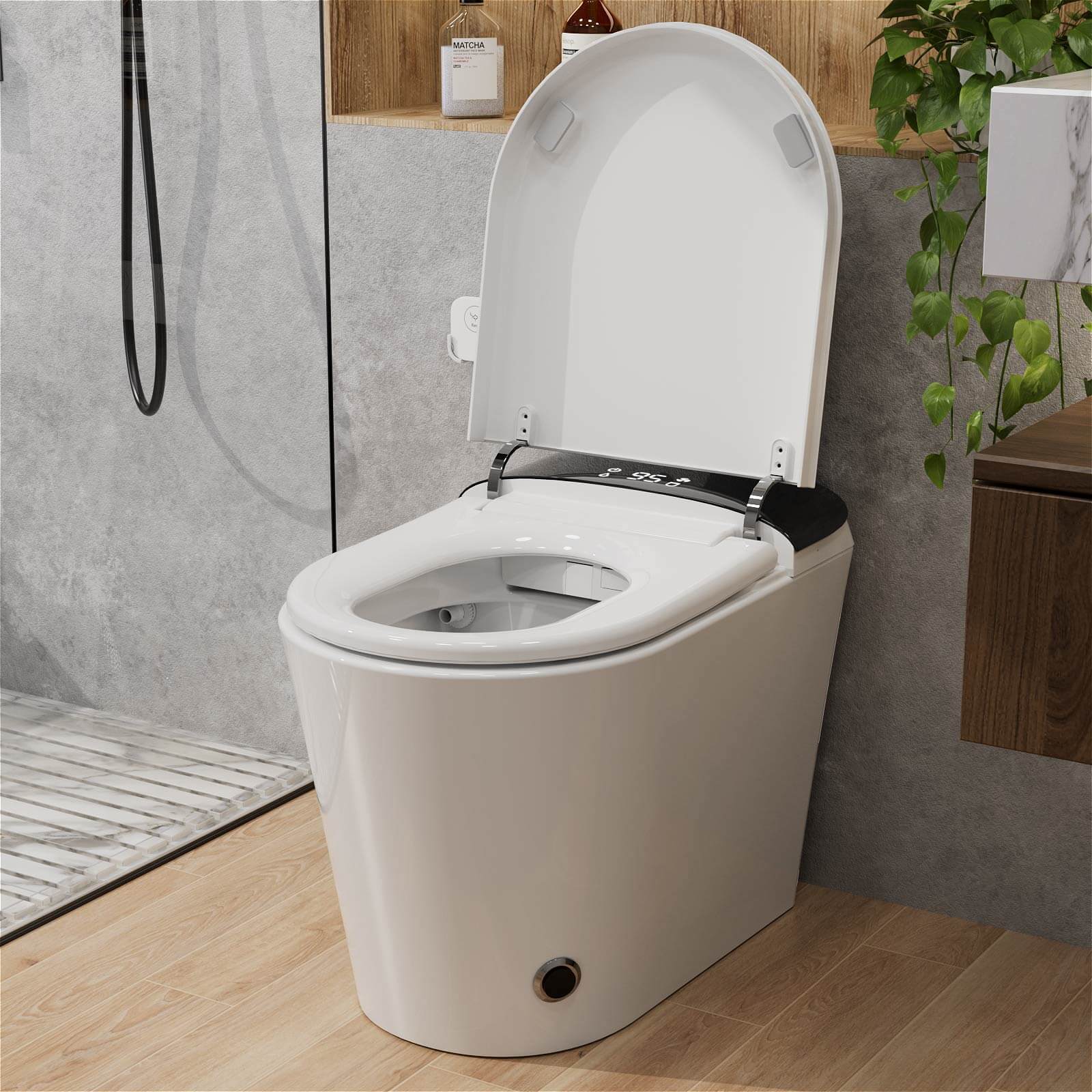 One-Piece Smart Toilet with Heated Seat and Bidet - Image 2