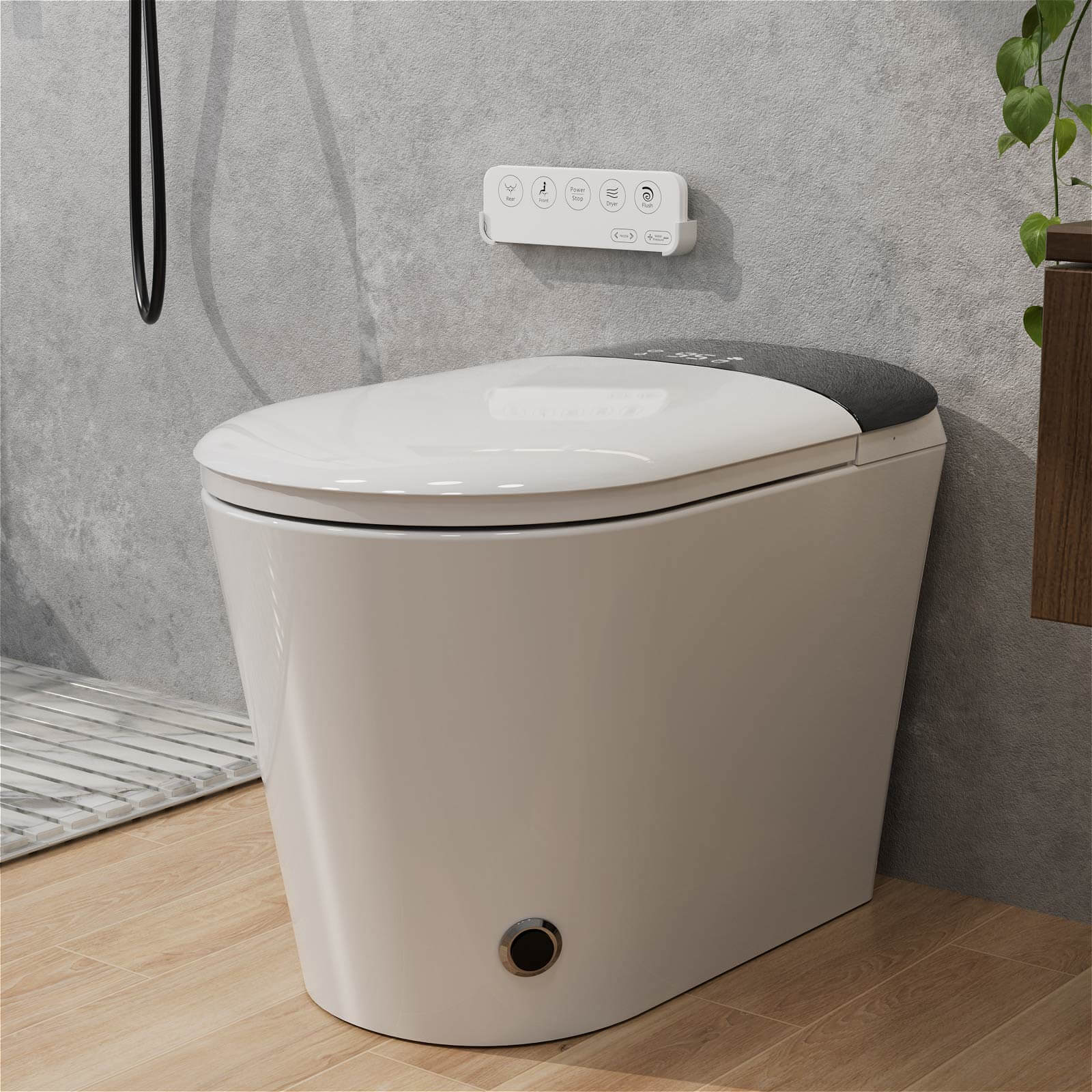 One-Piece Smart Toilet with Heated Seat and Bidet - Image 3