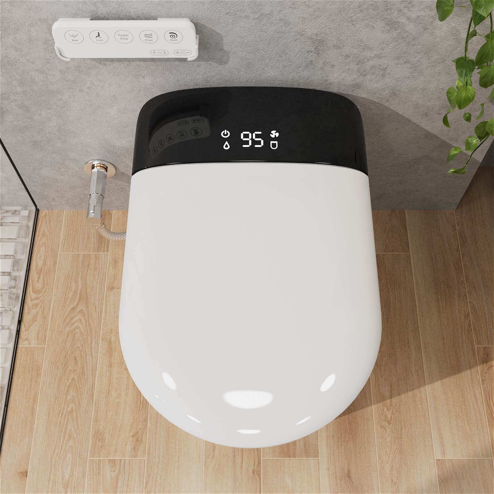 One-Piece Smart Toilet with Heated Seat and Bidet - Image 4