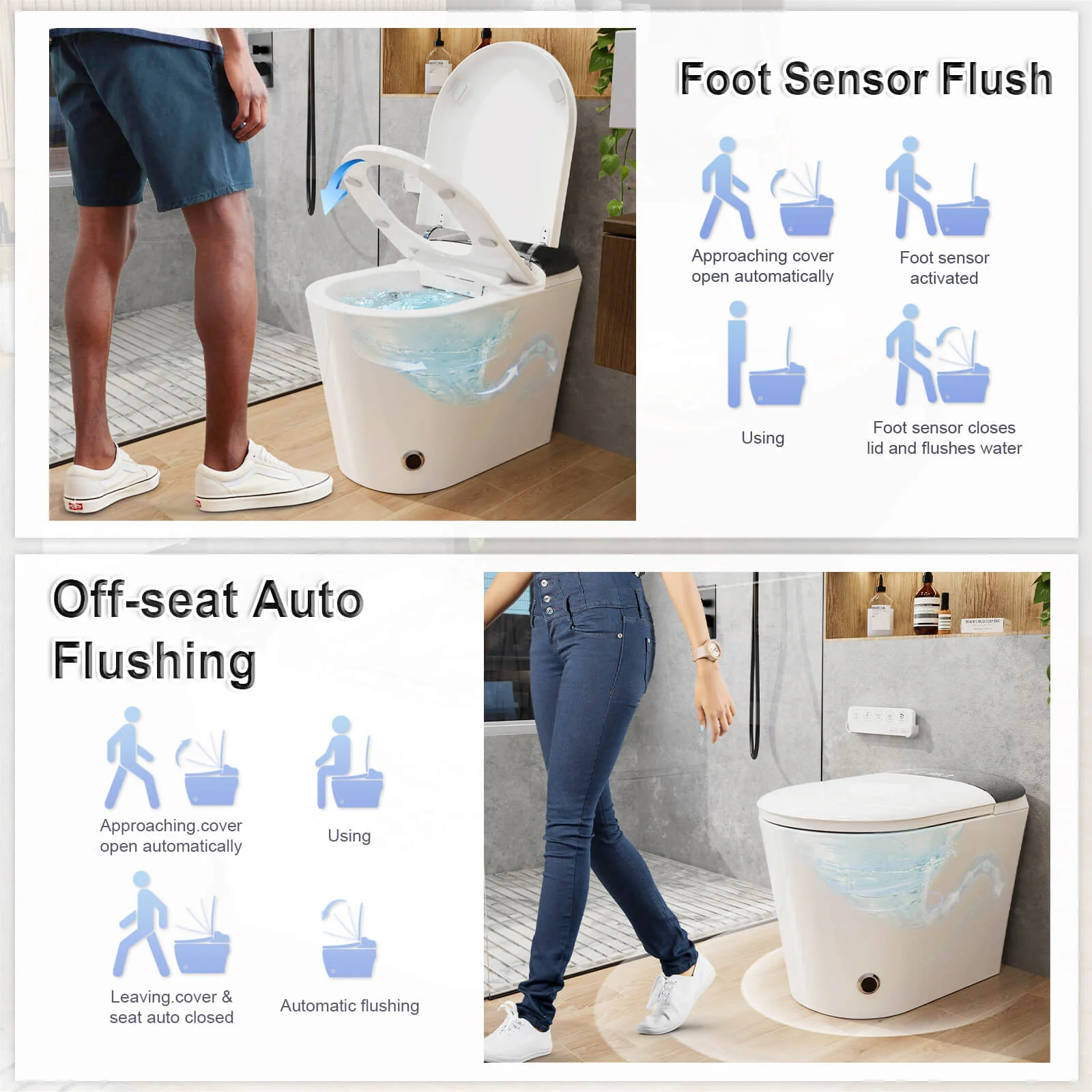 One-Piece Smart Toilet with Heated Seat and Bidet - Image 7