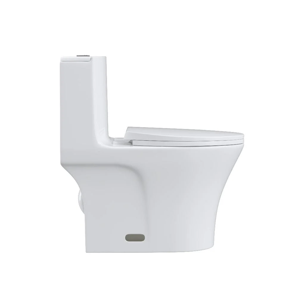 Giving Tree One-Piece Toilet 1.1GPF/1.6 GPF Siphon Jet Dual Flushing with Toilet Seat - Image 16