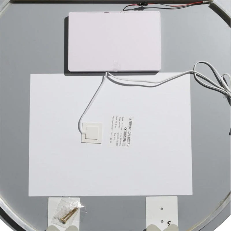 24 x 32 Inch Oval Wall-Mounted Bathroom Vanity Mirror LED Dimmable Anti-Fog - Image 11