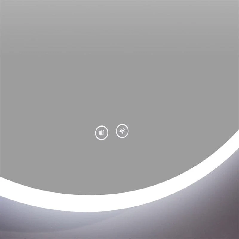 24 x 32 Inch Oval Wall-Mounted Bathroom Vanity Mirror LED Dimmable Anti-Fog - Image 9