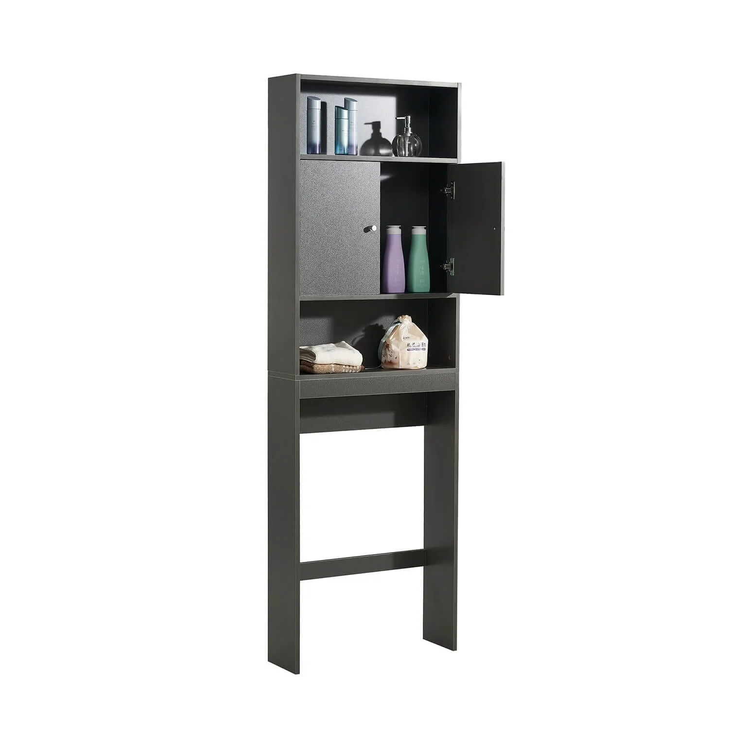 GIVING TREE Over The Toilet Storage Cabinet with Shelf and Double Doors - Image 6