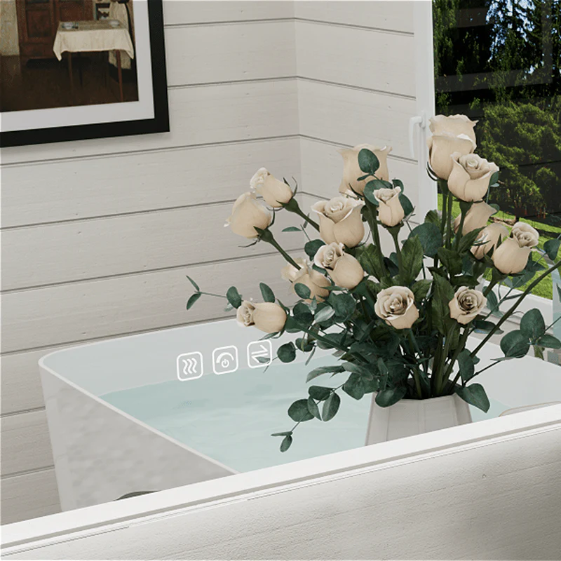 Rounded Corner Frameless Bathroom LED Mirror - Image 6