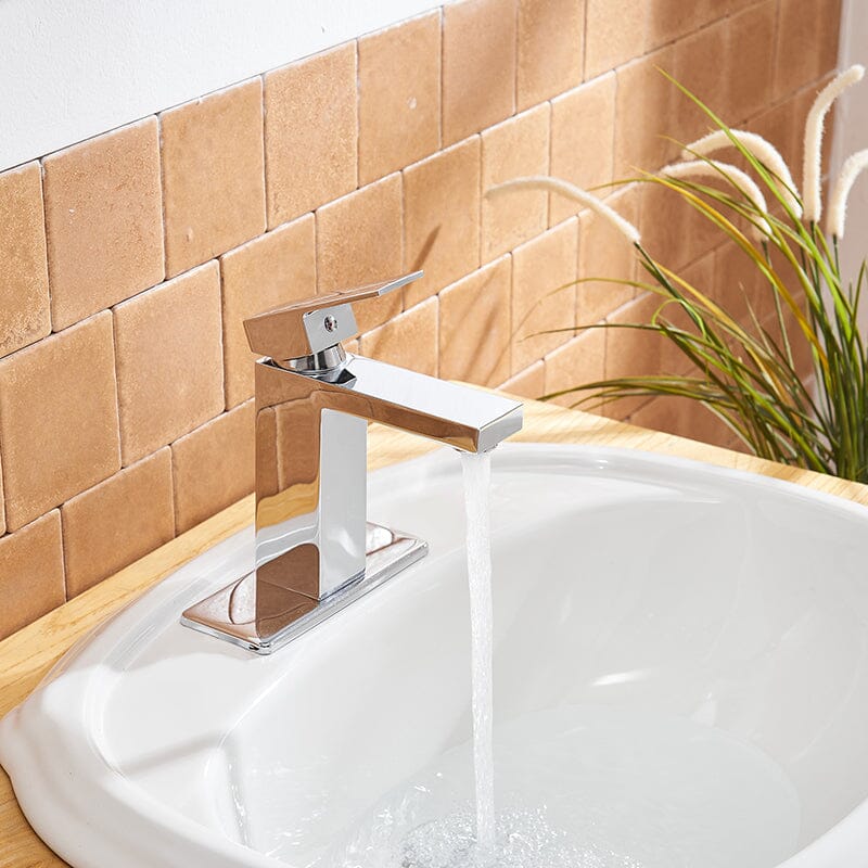 Modern Single Hole Solid Brass Bathroom Sink Faucet with Pop Up Drain - Image 16