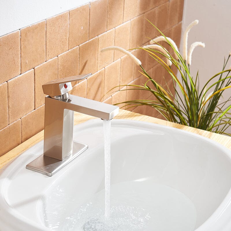 Modern Single Hole Solid Brass Bathroom Sink Faucet with Pop Up Drain - Image 20