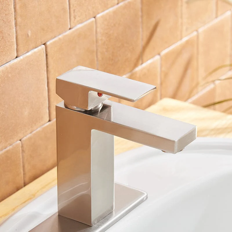 Modern Single Hole Solid Brass Bathroom Sink Faucet with Pop Up Drain - Image 21