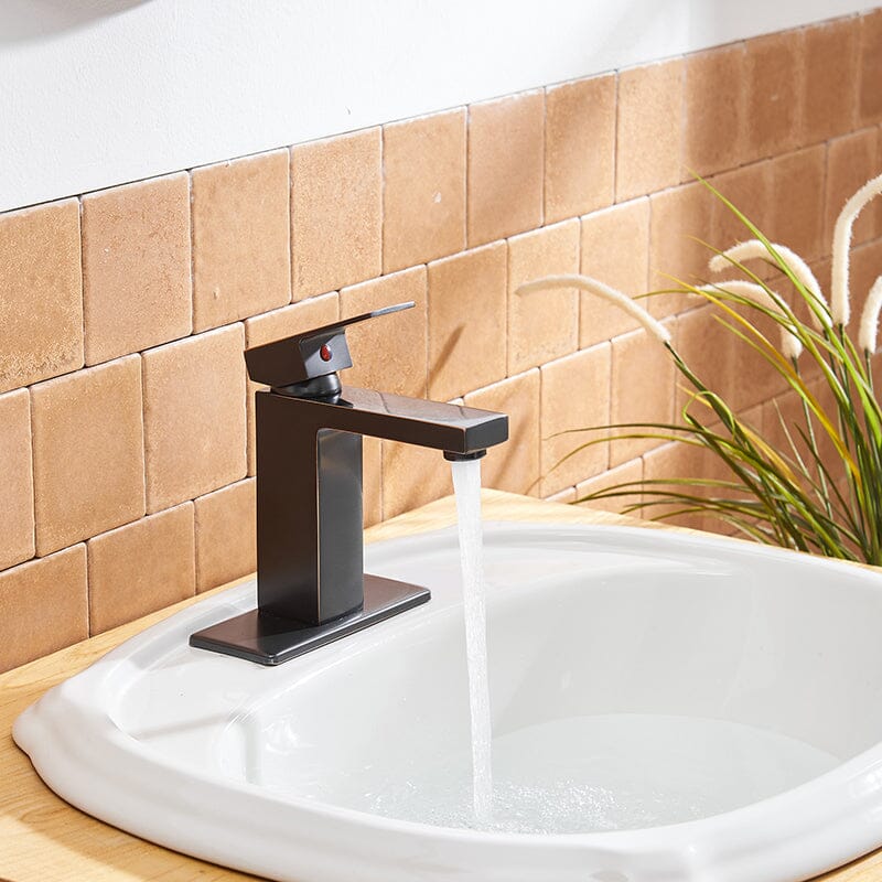 Modern Single Hole Solid Brass Bathroom Sink Faucet with Pop Up Drain - Image 29
