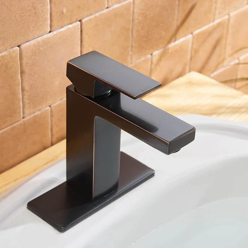 Modern Single Hole Solid Brass Bathroom Sink Faucet with Pop Up Drain - Image 30