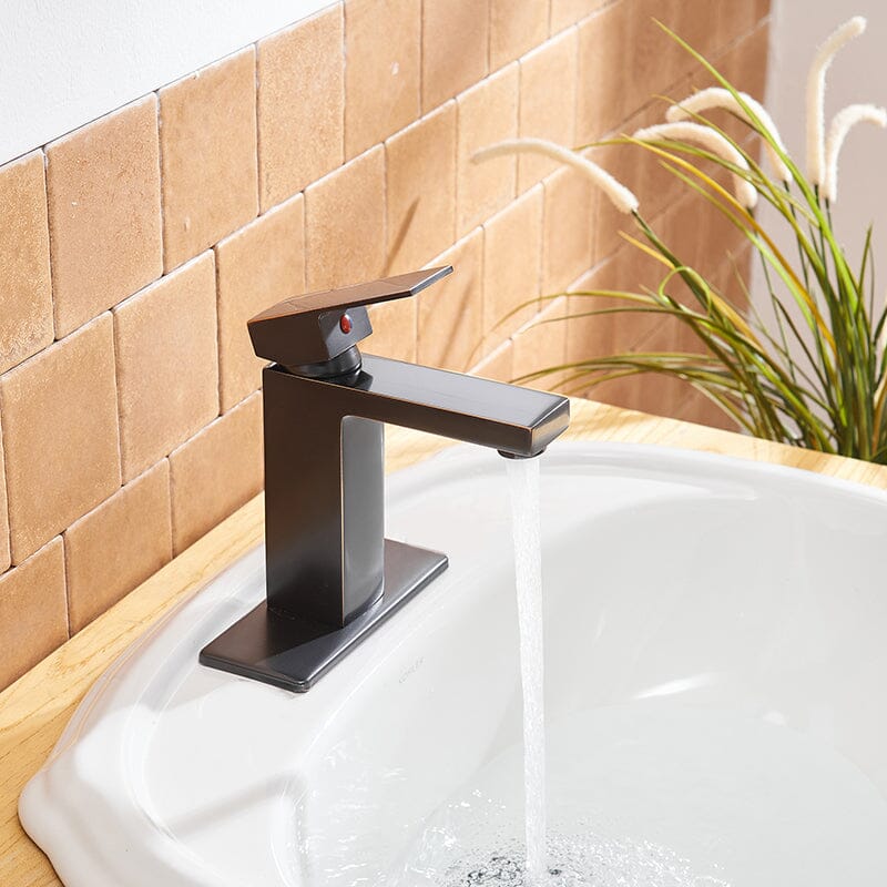 Modern Single Hole Solid Brass Bathroom Sink Faucet with Pop Up Drain - Image 35