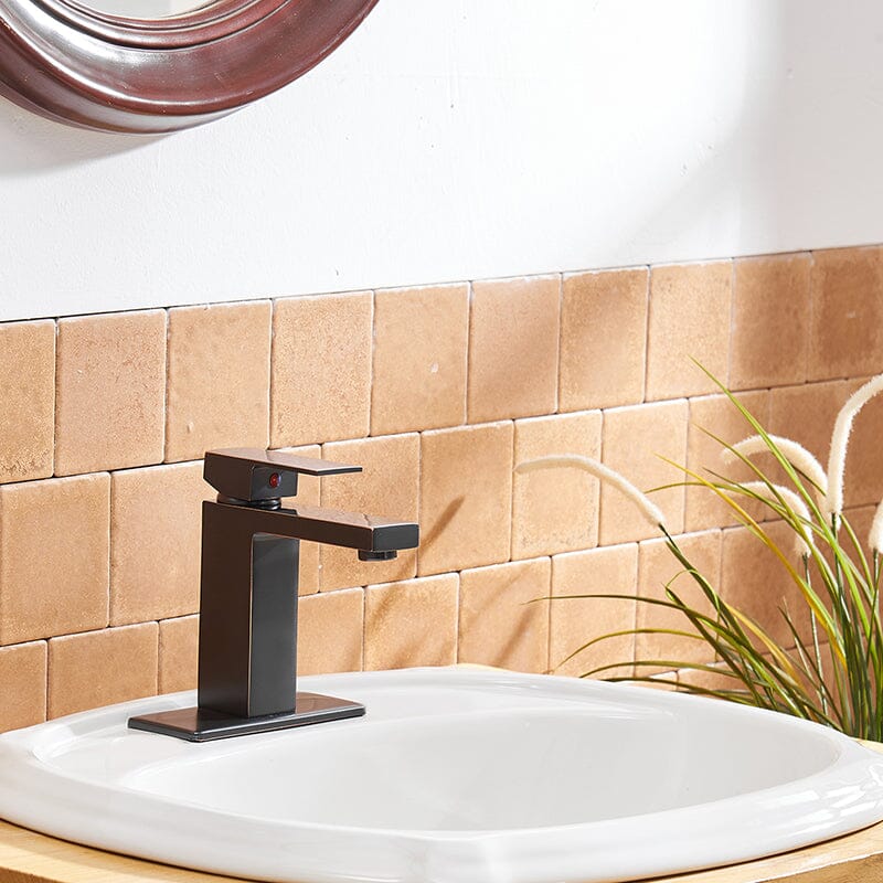 Modern Single Hole Solid Brass Bathroom Sink Faucet with Pop Up Drain - Image 36