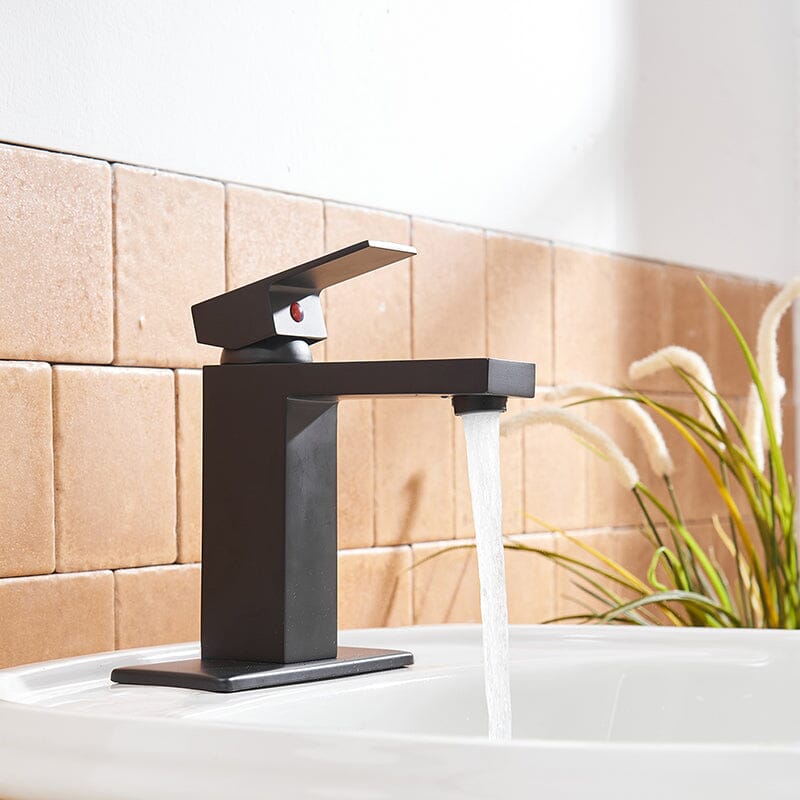 Modern Single Hole Solid Brass Bathroom Sink Faucet with Pop Up Drain - Image 5
