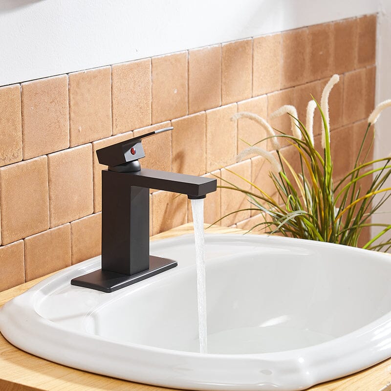Modern Single Hole Solid Brass Bathroom Sink Faucet with Pop Up Drain - Image 6