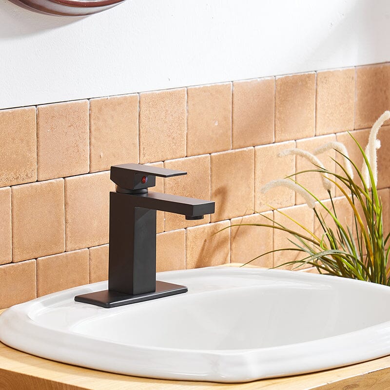 Modern Single Hole Solid Brass Bathroom Sink Faucet with Pop Up Drain - Image 8
