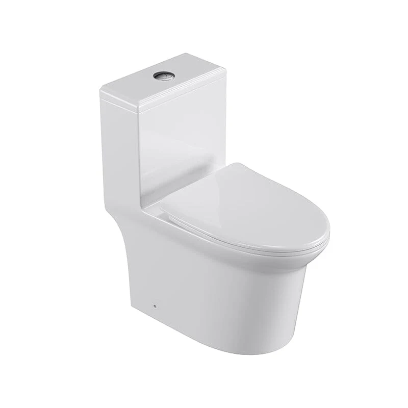 GIVINGTREE Siphonic Jet Dual Flush Elongated One Piece Toilet with Comfortable Seat Height - Image 6