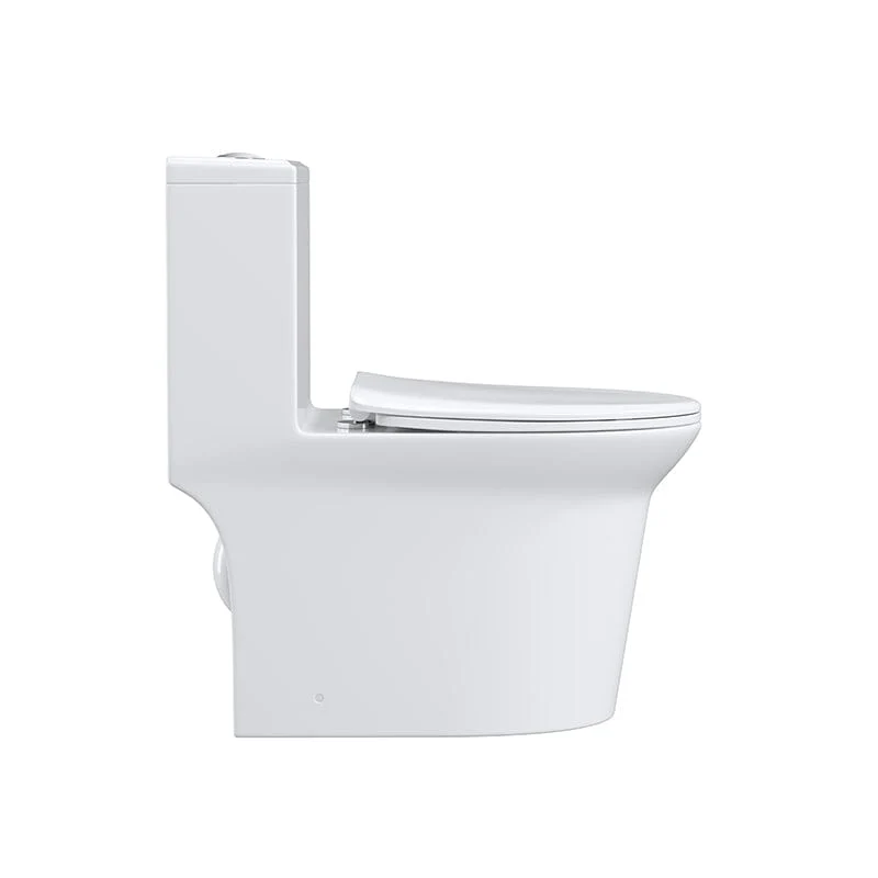 GIVINGTREE Siphonic Jet Dual Flush Elongated One Piece Toilet with Comfortable Seat Height - Image 7