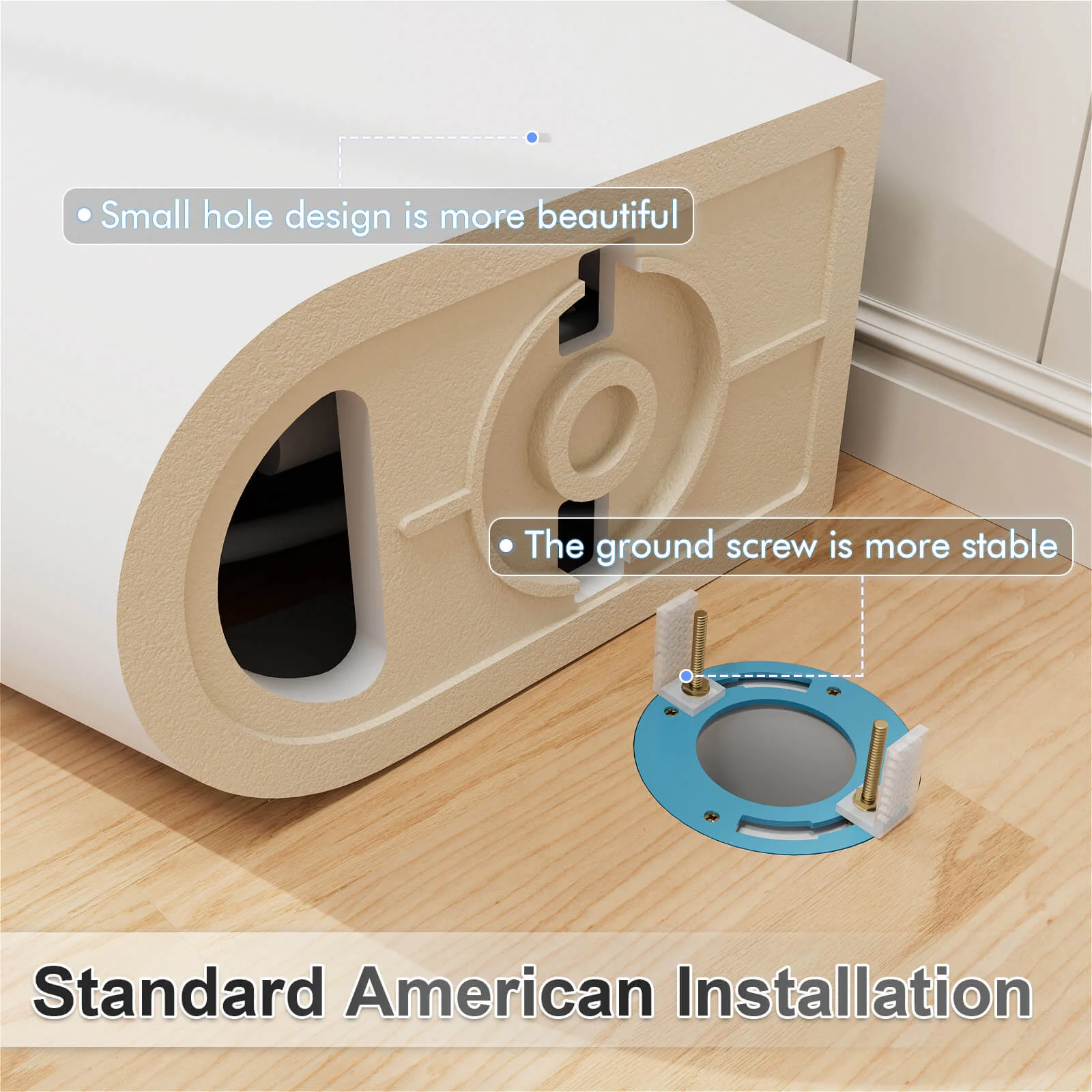 Touchless Smart Toilet with Automatic Flush, Ambient Lighting, and Built-in Water Tank - Image 13