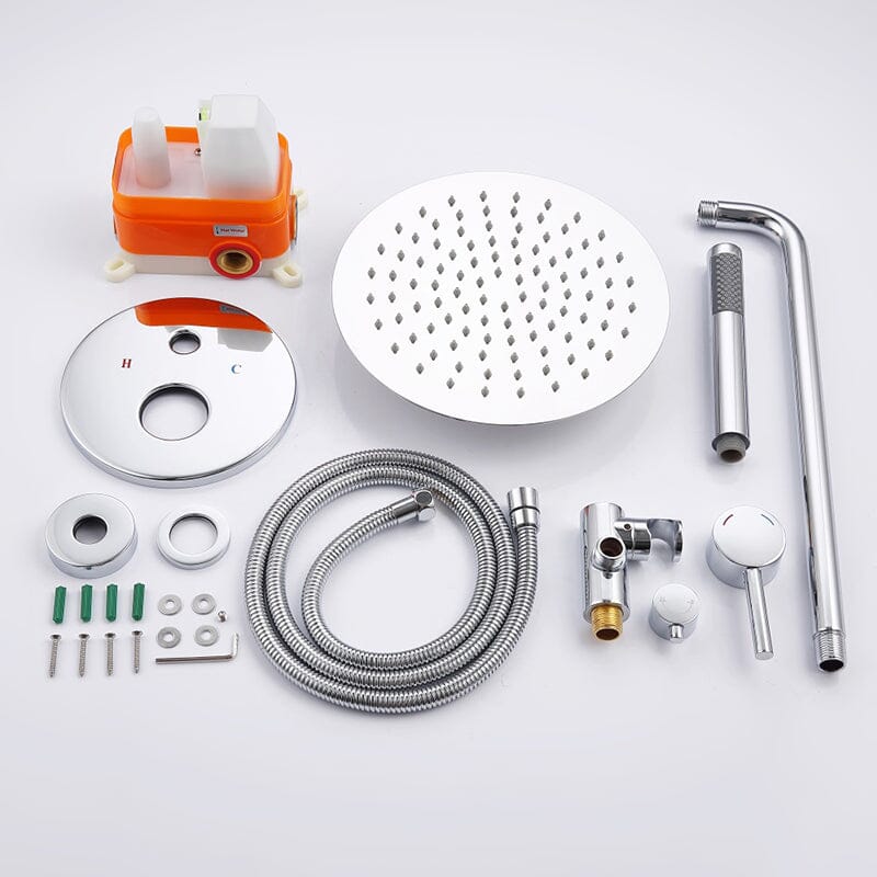 Giving Tree Wall Mounted Shower Set with 10" Round Rainfall Shower Head - Image 18