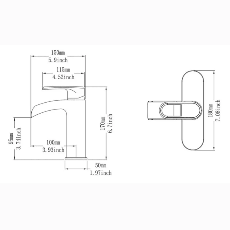 Waterfall Single Hole Single-Handle Bathroom Sink Faucet with Pop-up Drain Assembly - Image 10
