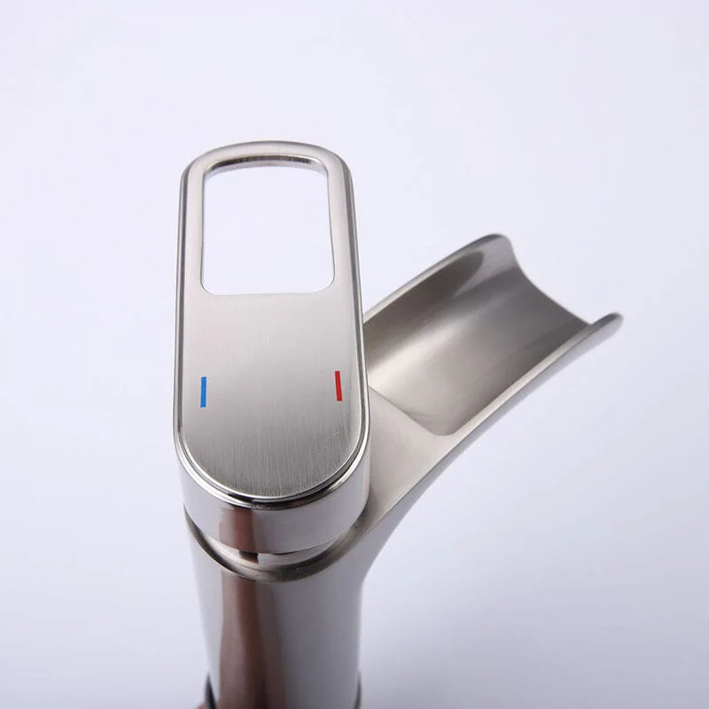 Waterfall Single Hole Single-Handle Bathroom Sink Faucet with Pop-up Drain Assembly - Image 18
