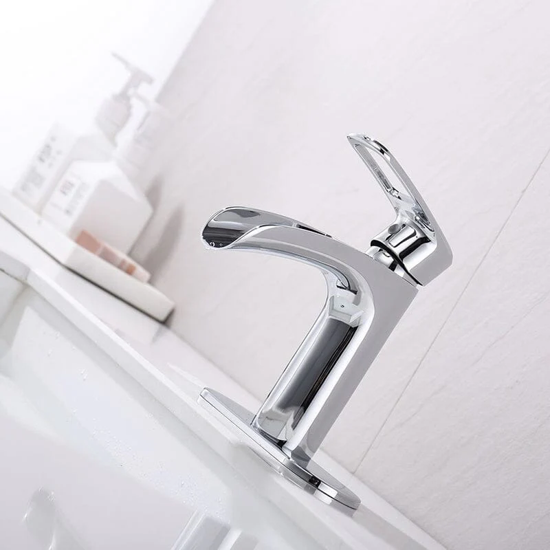 Waterfall Single Hole Single-Handle Bathroom Sink Faucet with Pop-up Drain Assembly - Image 27