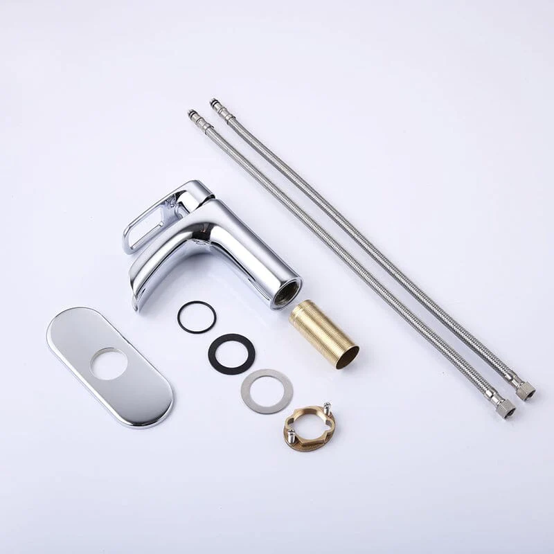 Waterfall Single Hole Single-Handle Bathroom Sink Faucet with Pop-up Drain Assembly - Image 34