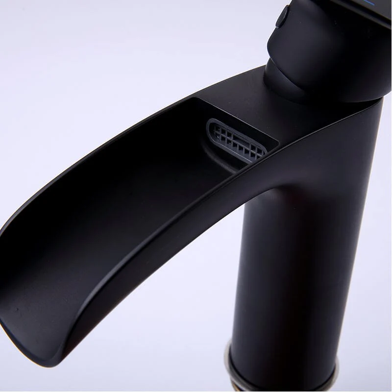 Waterfall Single Hole Single-Handle Bathroom Sink Faucet with Pop-up Drain Assembly - Image 6