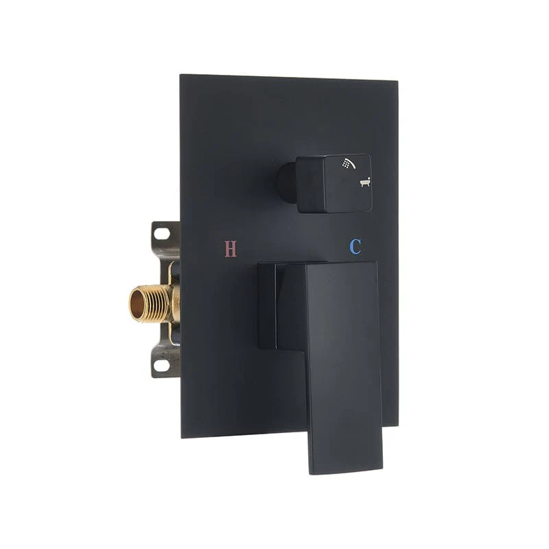 Waterfall Wall Mount Tub Faucet with Hand Shower, Matte Black - Image 5