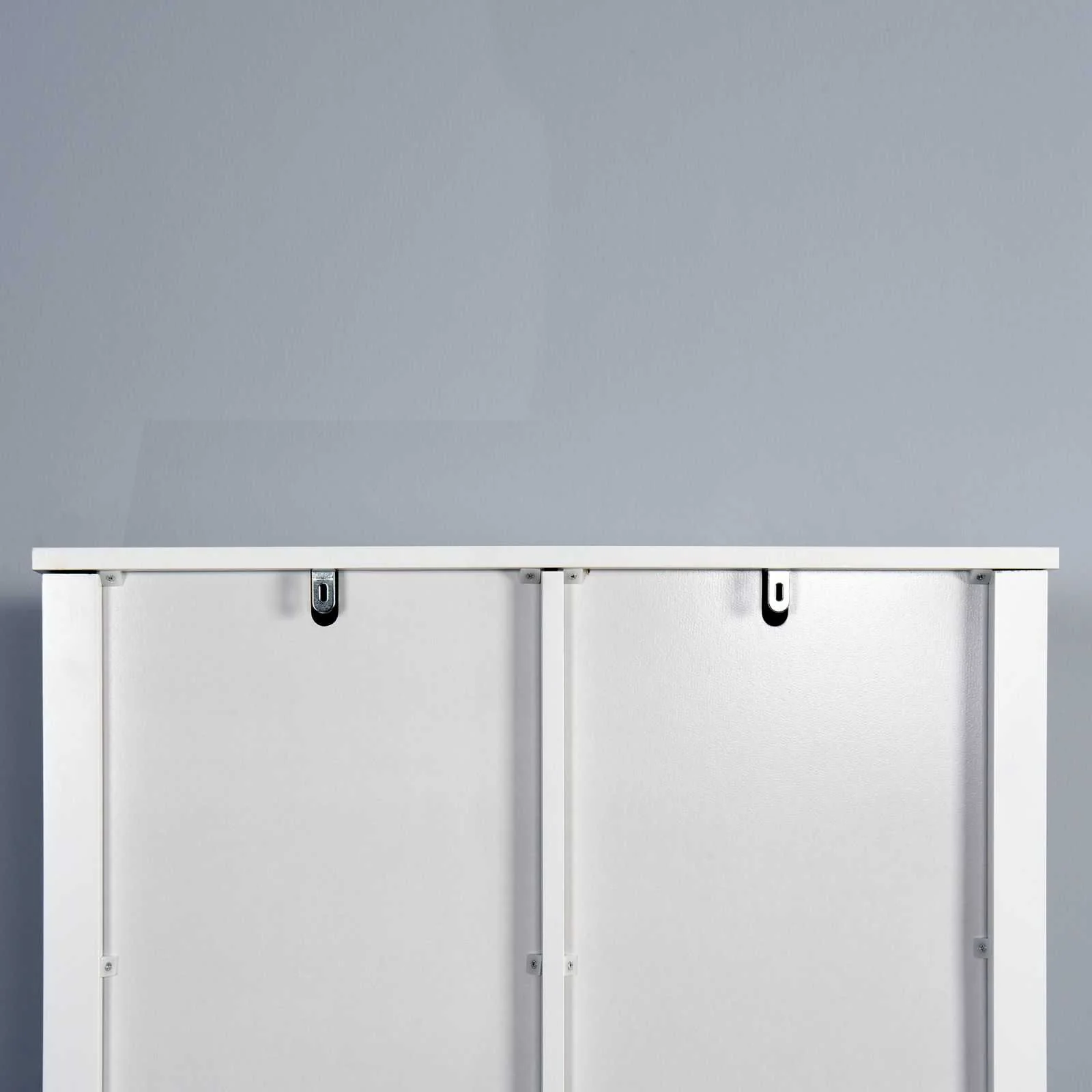 Adjustable White Over Toilet Storage Cabinet with Barn Door for Space Efficiently - Image 9