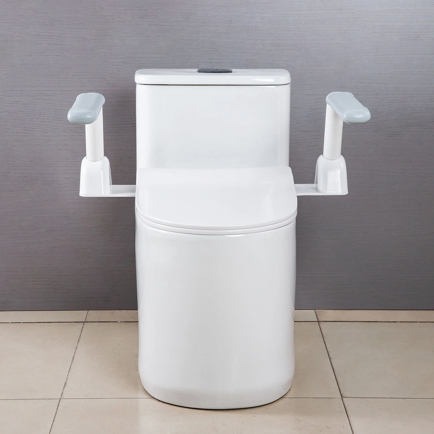 Widened ABS Non-Slip Toilet Safety Rail in Carbon Steel